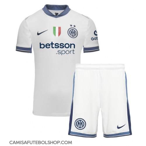 Camisa de time de futebol Inter Milan Replicas 2º Equipamento Infantil 2024-25 Manga Curta (+ Calças curtas)